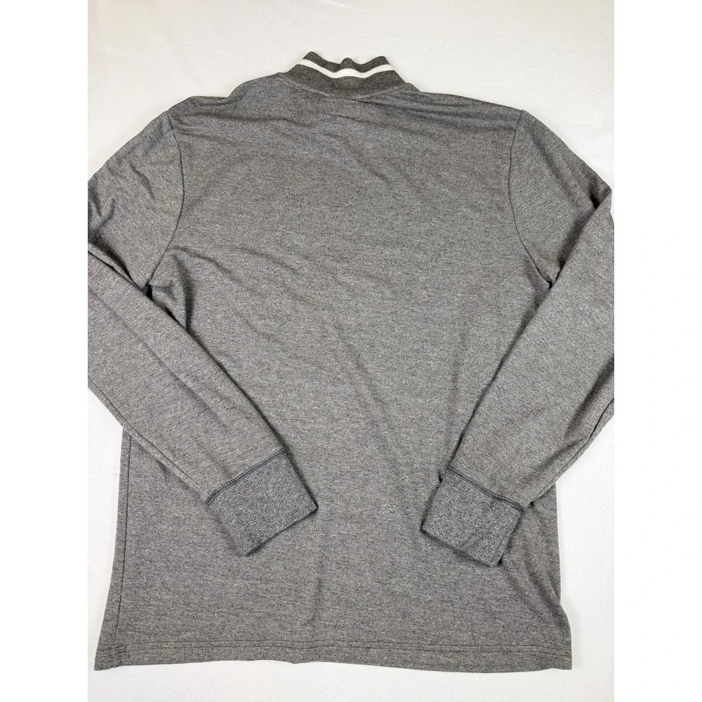 Polo Ralph Lauren Mens M Gray Polo Half Zip Terry Pullover Comfort Casual Lounge